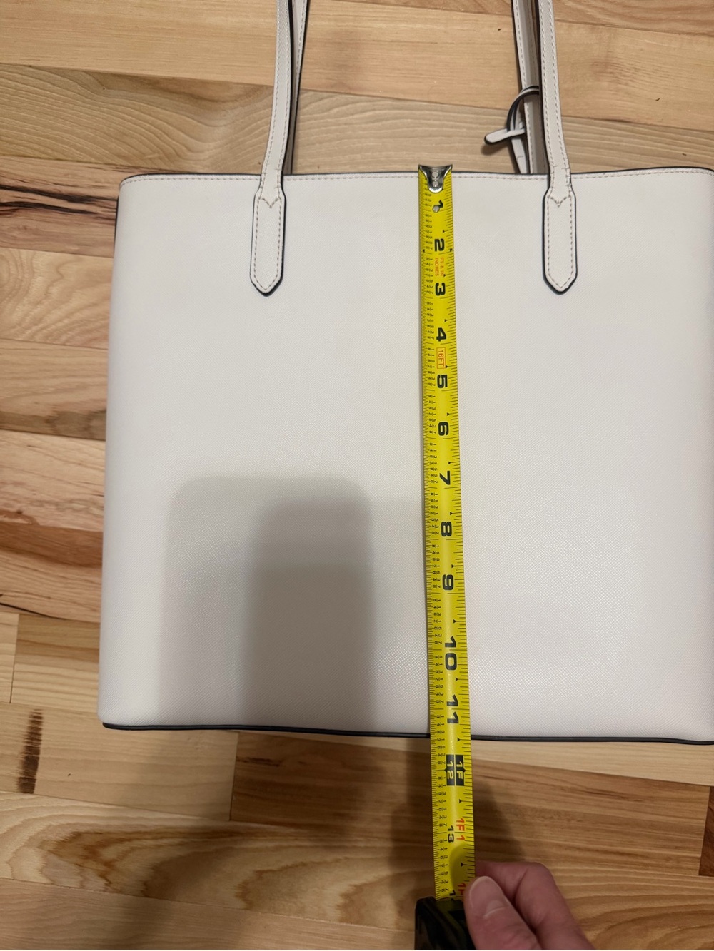 kate spade Cream Leather Tote with Bow Charm - Picture 5 of 11